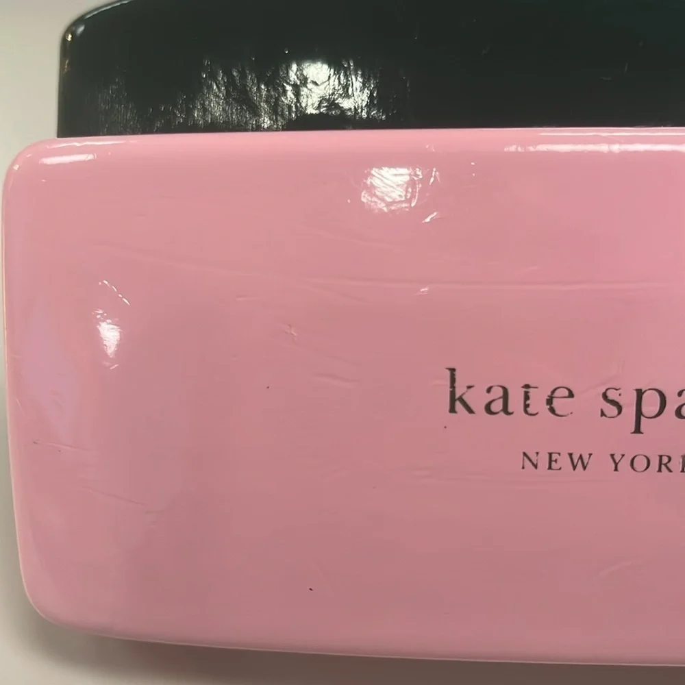 Kate Spade Green & Pink Eyeglass /Sunglass Large Case preowned